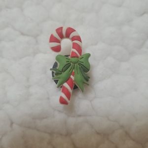 Crocs candy cane charm